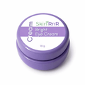 Purple container of SkinRnR Bright Eye Cream on a white background