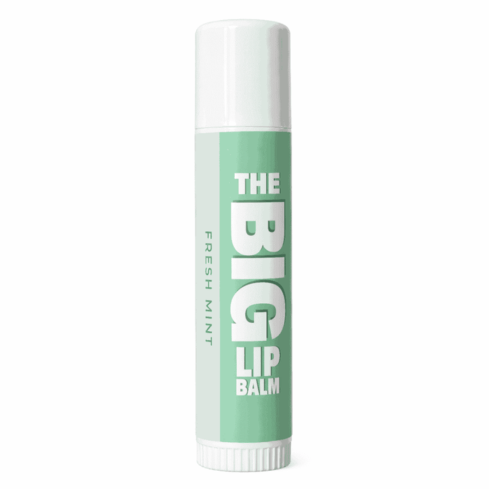 Skin RnR Fresh Mint BIG Lip Balm in green tube for soft, hydrated lips