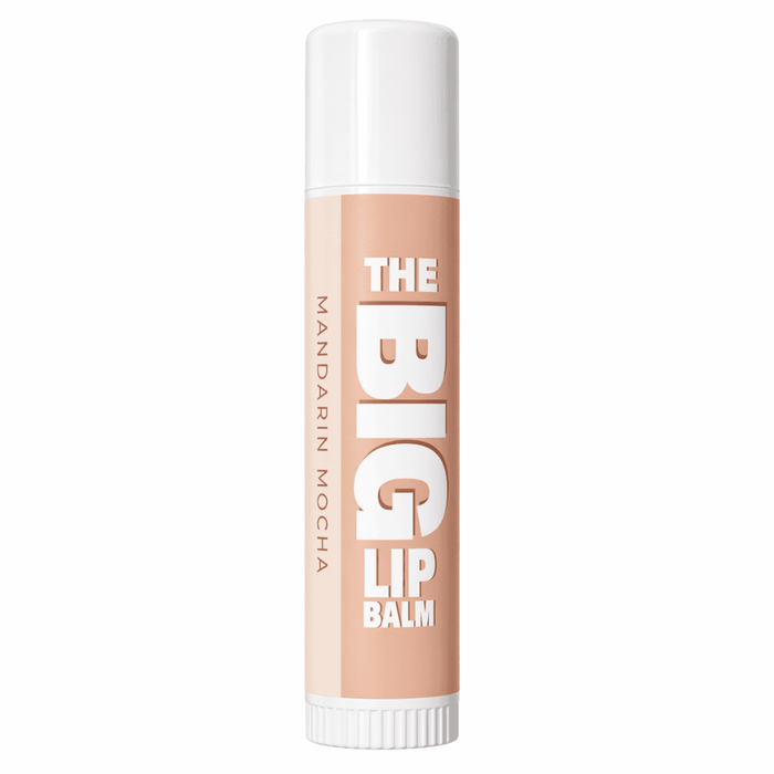 Mandarin Mocha BIG Lip Balm in neutral brown tube for moisturizing and softening dry lips