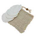 Eco-friendly Bamboo Cleansing Pads and Exfoliating Scrub Bag Pack